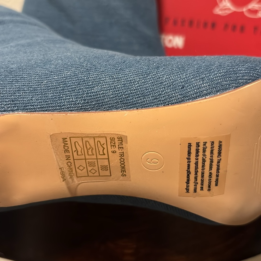True Religion Blue Denim Knee-High Boots - Picture 6 of 13